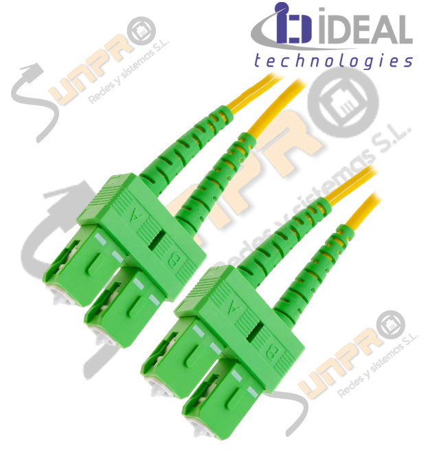 Latiguillo IDEAL SC APC/SC APC DUPLEX SM 1.9mm 2m