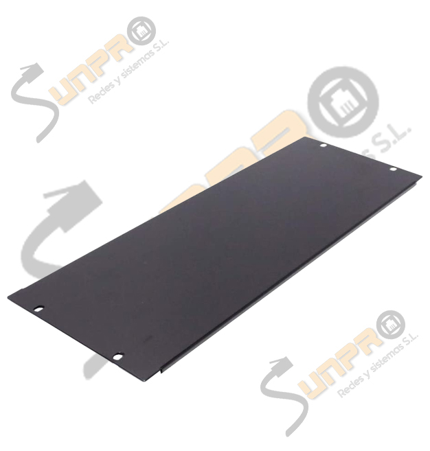Panel ciego 19" 4U metal negro