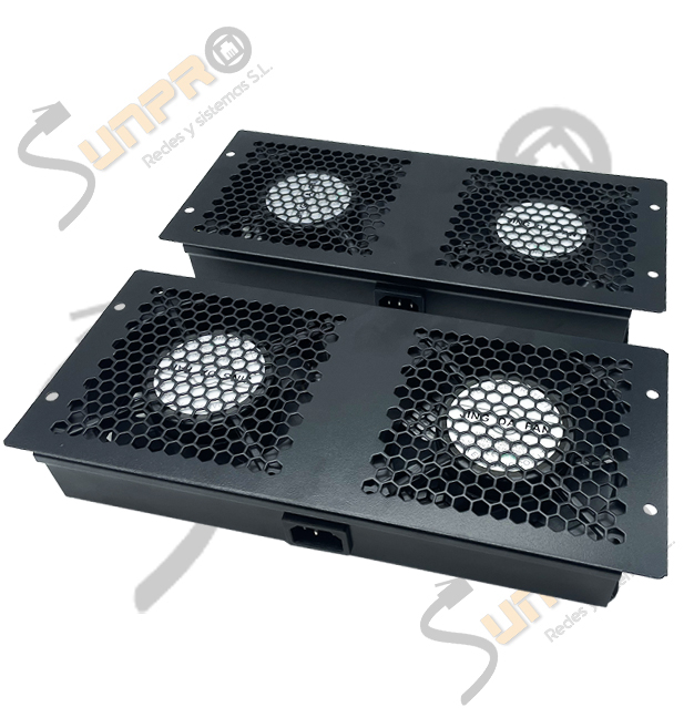 Modulo ventilación techo rack 2 ventiladores + cable
