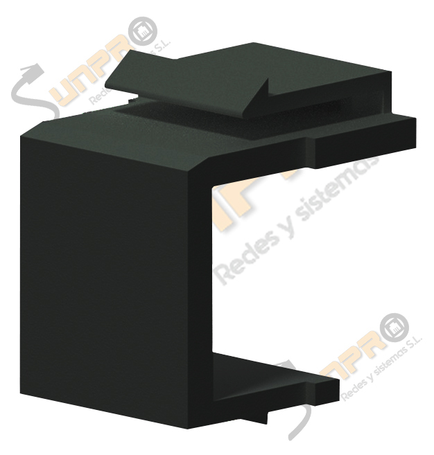 Tapa ciega para hueco keystone negra