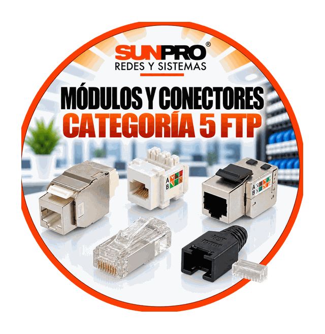 MÓDULOS Y CONECTORES CATEGORÍA 5 FTP