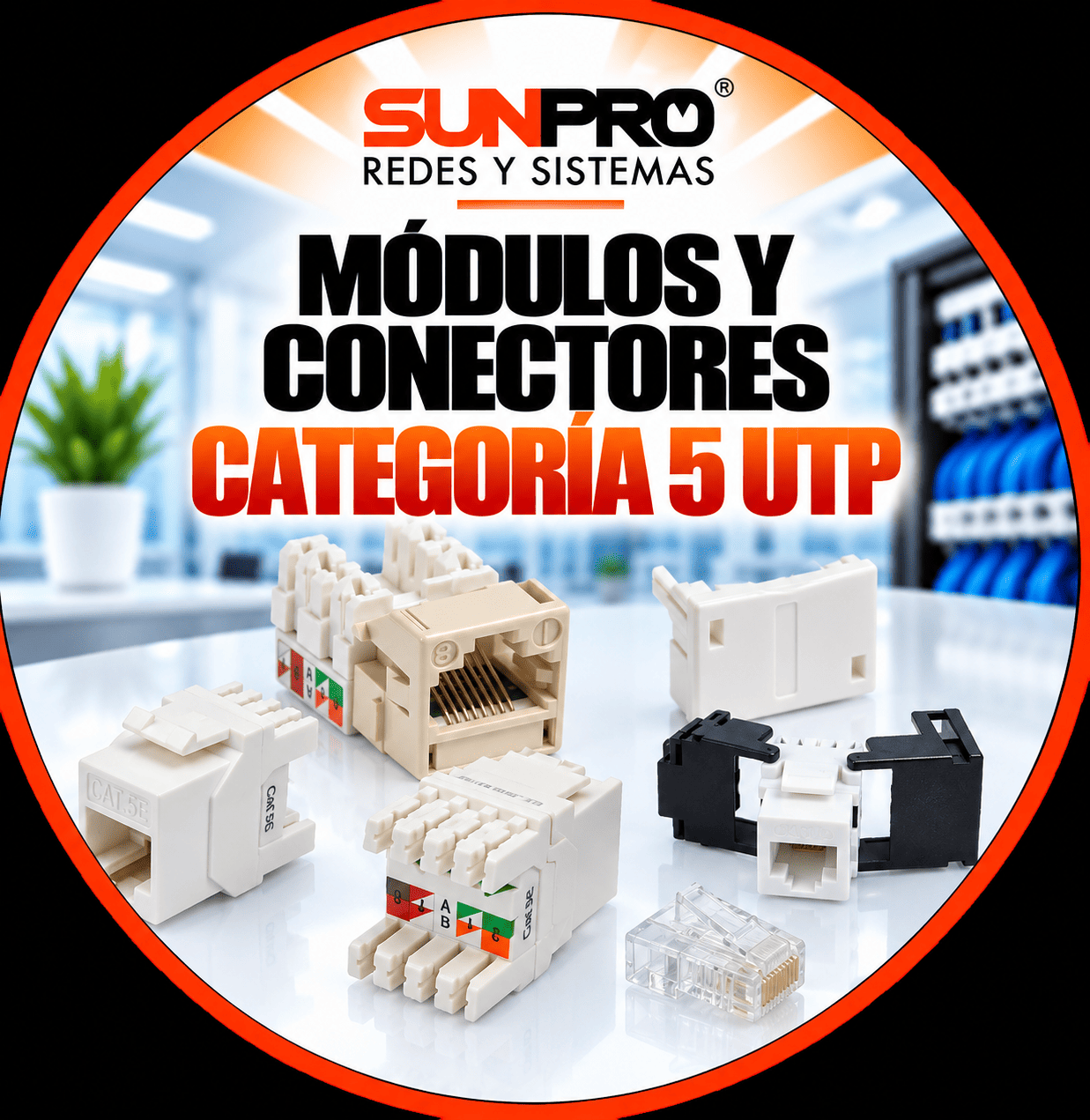 MÓDULOS Y CONECTORES CATEGORÍA 5 UTP