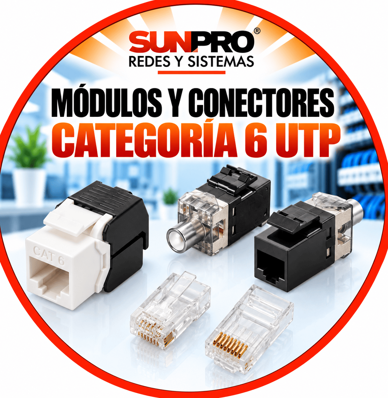 MÓDULOS Y CONECTORES CATEGORÍA 6 UTP