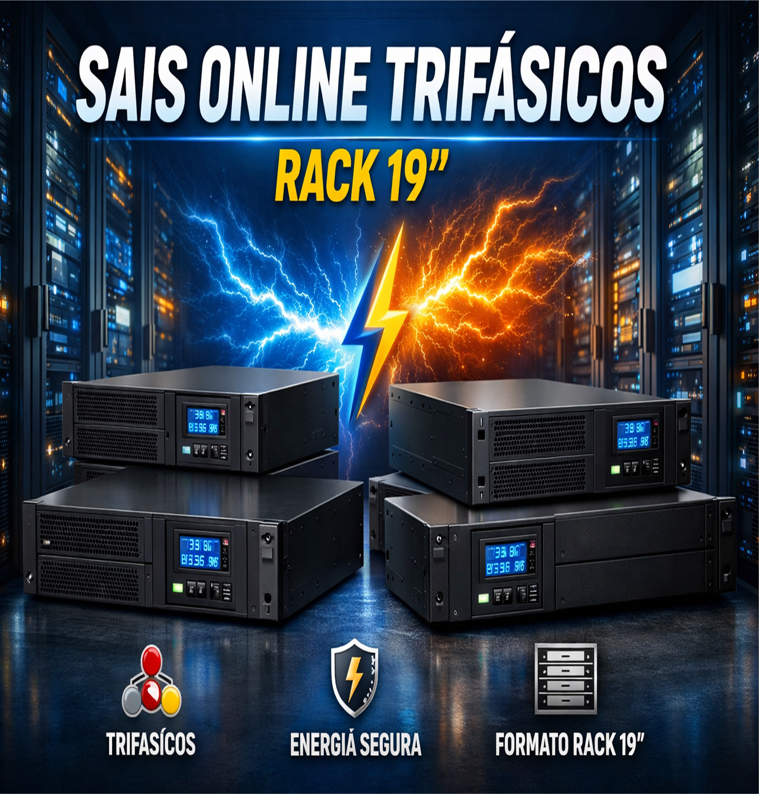 SAIS ONLINE TRIFASICOS RACK 19"