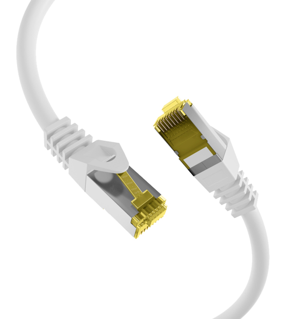 Latiguillo Cat.6A S/FTP con cable Cat.7 LSZH 15m. blanco